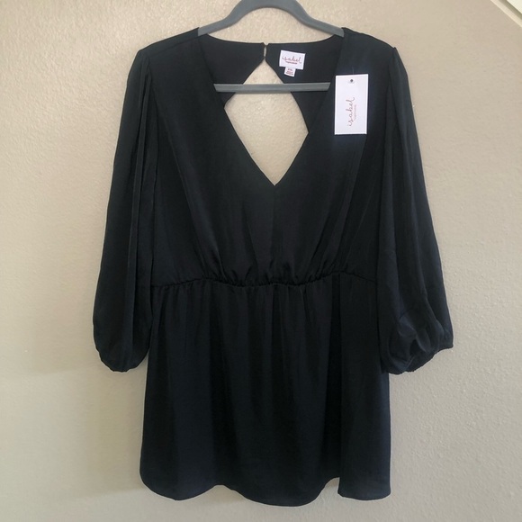 IIngrid & Isabel Elbow Sleeve Woven Back Cut Out Maternity And Beyond Top  XXL - Picture 2 of 14